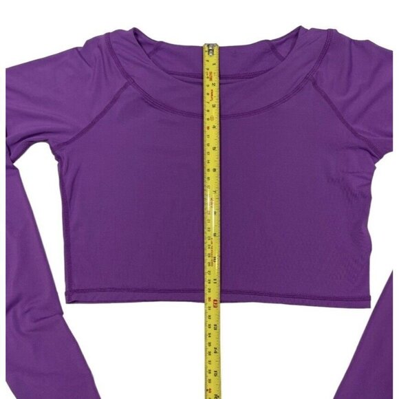 BloqUV Women's Crop Top Shirt XXS Magenta 50 UPF Sun Block Outdoors Cover-Up EUC - Picture 10 of 11